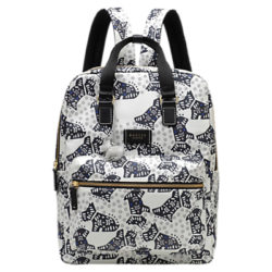 Radley Folk Dog Fabric Large Backpack, Ivory